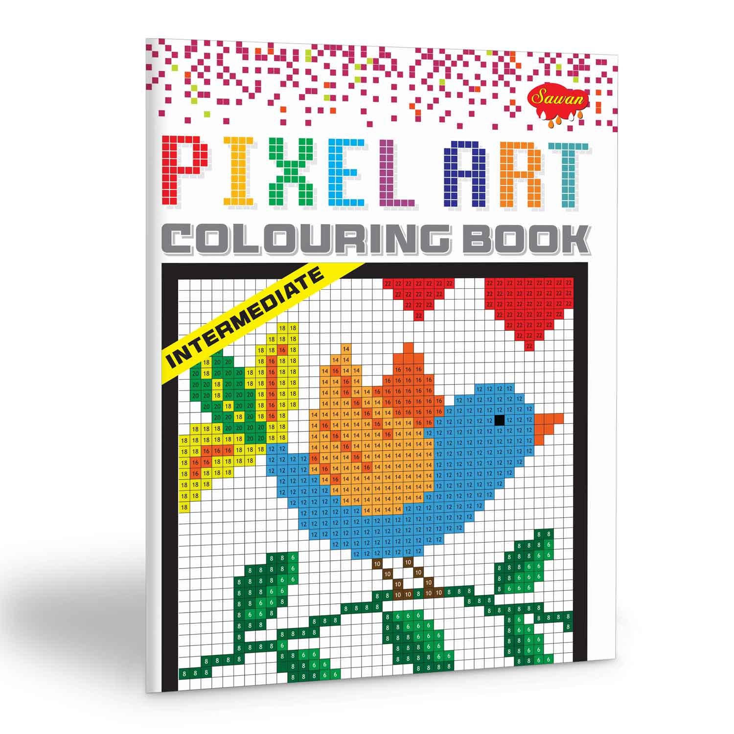 Pixel Arts Colouring Book – Intermediate